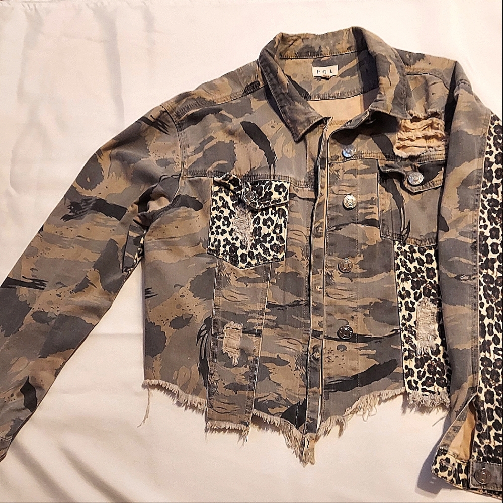 Short Army Jeans Jacket medium